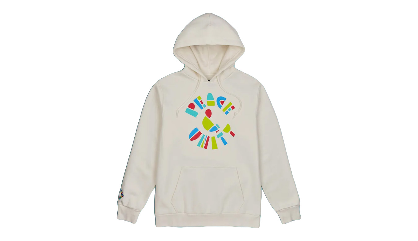 Converse Peace & Unity Recycled Pullover Hoodie Bărbați - Tricouri Converse - Alb - 10022298-A02-M - Size: M