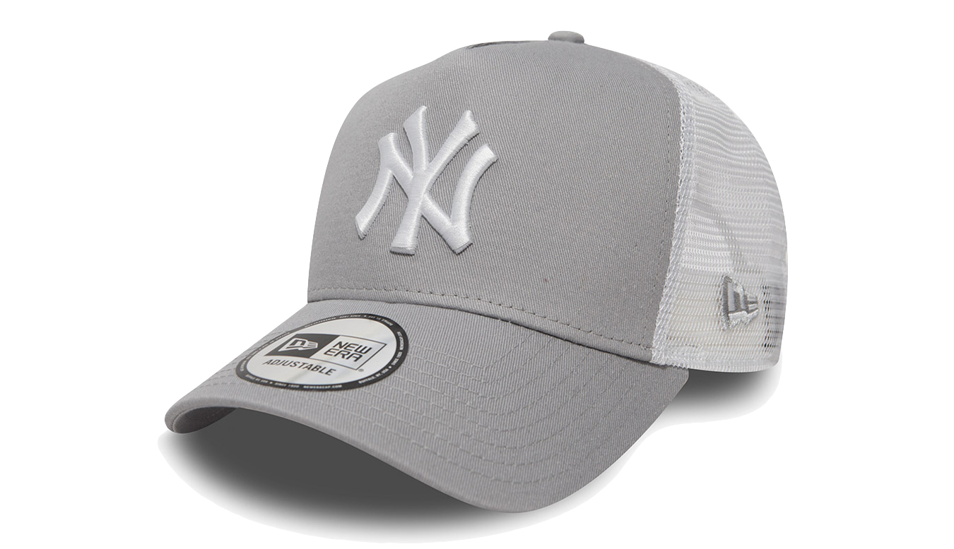 New Era Yankees Clean Grey A-Frame Trucker Cap Unisex - Pălării New Era - Gri - 11588490-One-size - Size: One size