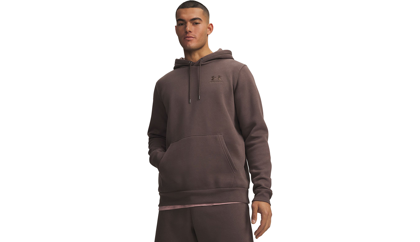 Under Armour UA Icon Fleece Hoodie Peppercorn Мъже - Суитшърти и блузи с качулка Under Armour - Кафяв - 1373880-201-XL - Size: XL