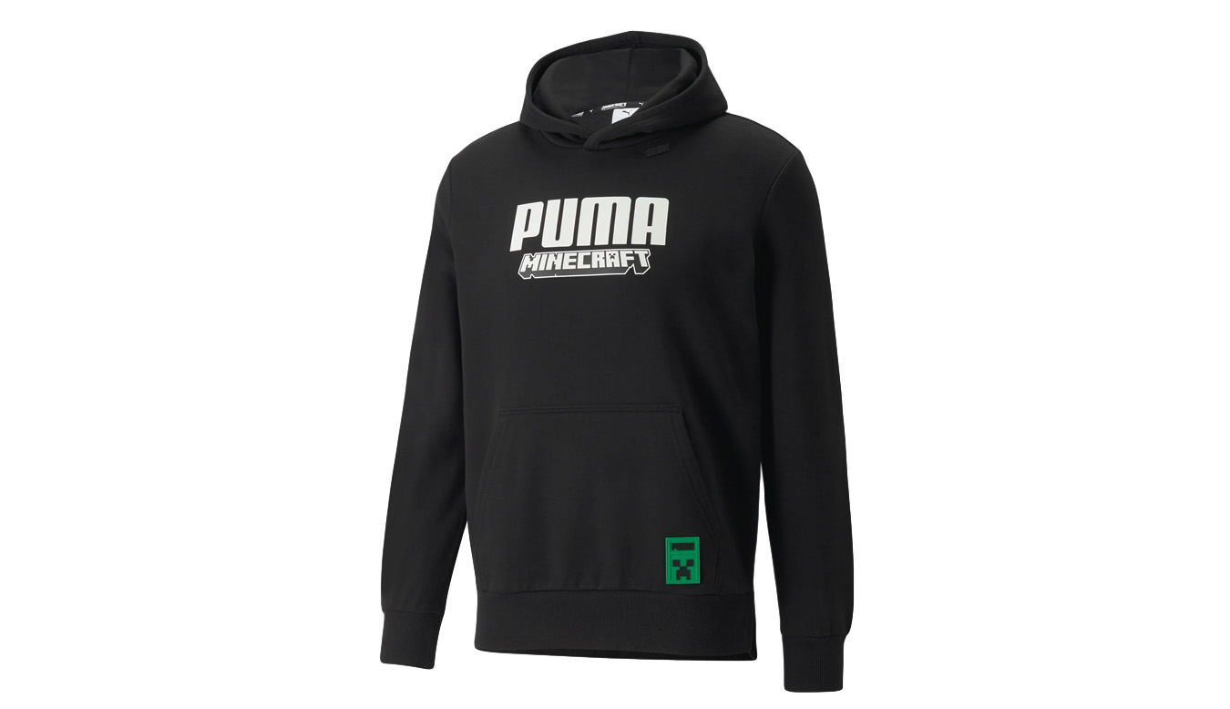 Puma x MINECRAFT Mens Hoodie Bărbați - Hanorace și bluze cu glugă Puma - Negru - 534376_01-L - Size: L
