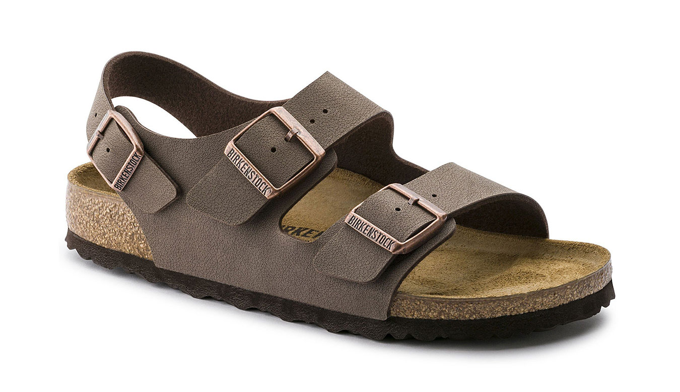Birkenstock Milano Birko-Flor Birkibuc Narrow Fit Unisex - Sandale Birkenstock - Maro - 0634503-5.5 - Size: 5.5
