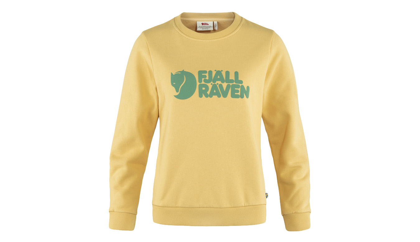 Fjällräven Logo Sweater W Mais Yellow Femei - Hanorace și bluze cu glugă Fjällräven - Galben - F84143-133-L - Size: L