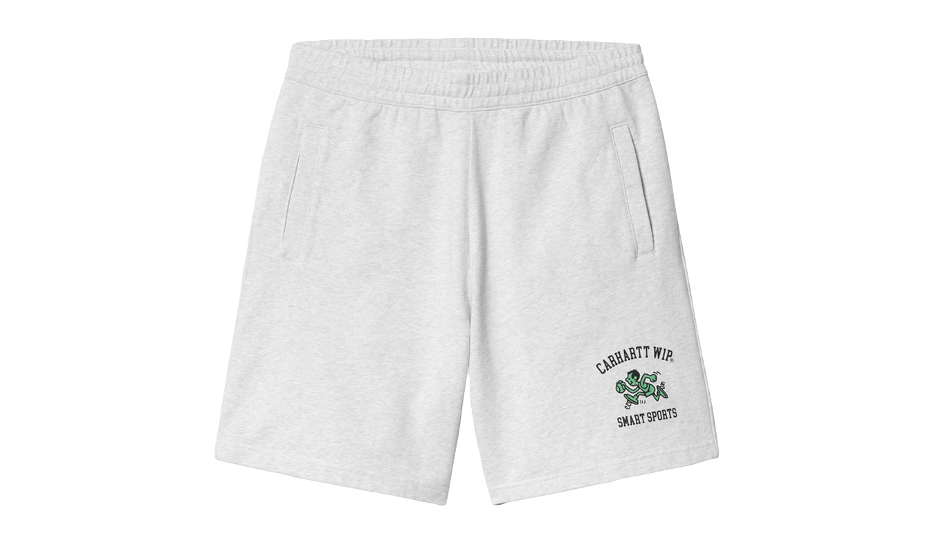 Carhartt WIP Smart Sports Sweat Short Bărbați - Pantaloni scurţi Carhartt WIP - Alb - I033240_482_XX-L - Size: L